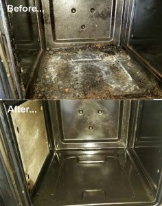 Before and After Durham Oven Cleaning